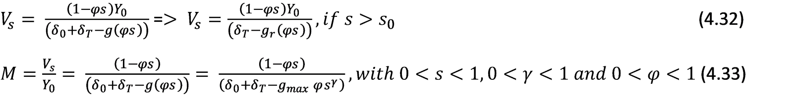 Formules 4.32 en 4.33